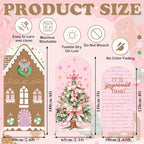 Moukeren 3 Pcs Pastel Pink Gingerbread Arch Cover 4ft 5ft 6ft Decor - Image 5
