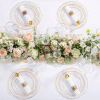 Ciaell 350 Piece Gold Plastic Plates for Weddings Parties - Image 6