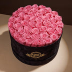 Prifroti 47 Roses in a Luxury Suede Box, Preserved Flowers for Women, Mothers Day Flowers for Mom, Light Pink - Image 2
