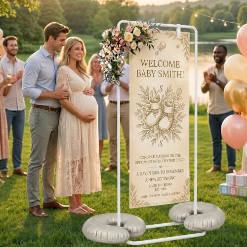 Yebo Wedding Welcome Sign Stand, Adjustable Display Easel with Carry Bag - Image 7