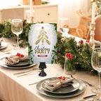 Kathfly 24 Pcs Wedding Table Number Holders Metal Silver Place Card Holder - Image 5