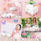 Ctosree 24 Pcs Butterfly Party Favor Boxes Floral Candy Treat Bags Pink Girl Butterfly Gift Paper Box Purple Blue Decor for Princess Birthday Party Baby Shower Supplies (Pack of 2) - Image 5