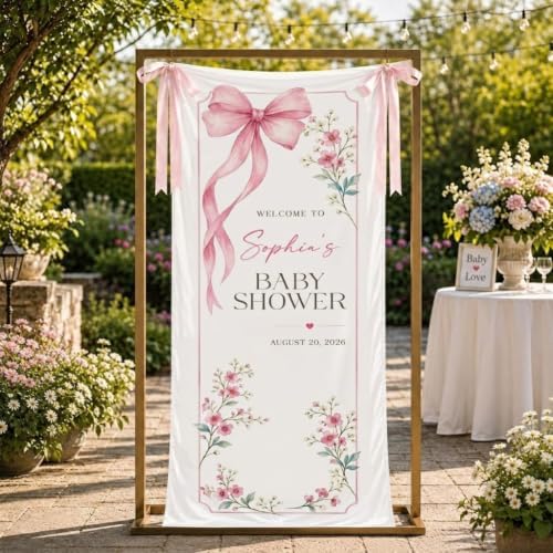 Custom Name Baby Shower Fabric Welcome Sign #10 - Image 2