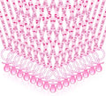 CHENGU 100 Pcs Baby Shower Pacifiers Necklace Bulk,Pink by CHENGU