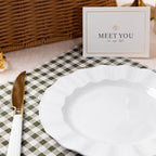 72 Pack White Plastic Plates, 7" Disposable Wave Edge Dessert Plates - Image 5