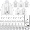 Sliner 50 Sets Baby Shower Wildflower Shot Glass Gift Bulk for Guests by Sliner