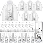 Sliner 50 Sets Baby Shower Wildflower Shot Glass Gift Bulk for Guests by Sliner