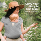 KeaBabies Baby Wrap Carrier, All in 1 Original Baby Carrier (Classic Gray) - Image 6