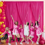 10 x 7 Feet Fuchsia Backdrop Curtain for Partie, Background Curtains for Photoshoot, Birthday, Wedding, Halloween, Thanksgiving, Christmas Day, New Year Party Decorations 5Ft x 7Ft, 2 Panels - Image 6