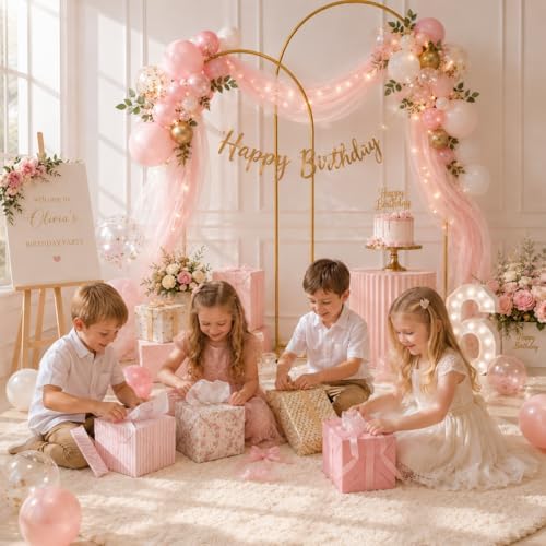 2 Pack Arch Backdrop Stand (7.2FT/6FT), Balloon Arch Stand - Image 6