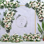 Gold Wedding Arch Backdrop Stand, 6.6FT*6.6FT Square Balloon and Flower Metal Aluminum Frame for Ceremony, Anniversary, Party, Baby Shower Photo Booth Decoration. - Image 6