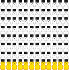 Patelai 96 Pcs 2 oz Plastic Honey Bear Bottle Bear Shape Clear Jar, Black by Patelai