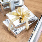 RUSPEPA Silver Metallic Wrapping Paper - Solid Color Paper Perfect for Wedding, Birthday, Christmas, Baby Shower - 30 Inches x 100 Feet - Image 4