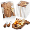 Ziliny 50 Set Baby Shower Gifts for Guests Clothing Mini Charcuterie Board with Knives Forks Gift Boxes Shaped Cheese Board Party Favors Baby Shower Game Prizes Gender Reveal Favors (Acacia) by Ziliny