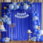20x10ft Royal Blue Backdrop Curtains for Wedding Parties Wrinkle Free Royal Blue Curtains Photo Backdrop Drapes for Photography Birthday Baby Shower Soft Fabric Party Backgournd for Photoshoot - Image 6
