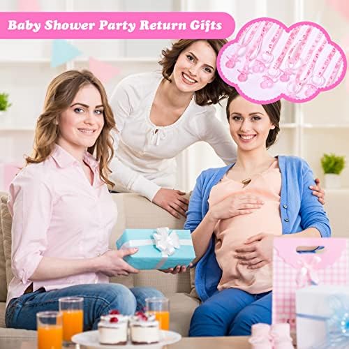 CHENGU 100 Pcs Baby Shower Pacifiers Necklace Bulk,Pink - Image 6