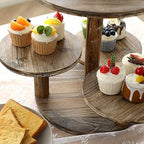 SwallowLiving 5 Tier Round Cupcake Tower Stand for 60 Cupcakes Wooden Cake Stands Farmhouse Tiered Tray Decor Cupcake Display for Birthday Graduation Baby Shower Tea Party and Wedding - Image 5