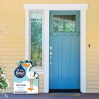 Big Dot of Happiness Custom Boy Special Delivery - Baby Arrival Sign - Blue It's A Boy Stork Personalized Baby Announcement & Welcome Yard Sign - Image 3