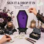 Halloween Wedding Guest Book Personalized Coffin Keepsake Frame - Image 3