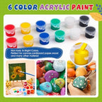 ESRICH 36 Set Mini Canvas Painting Kit, 3x3in Mini Paint Set - Image 3