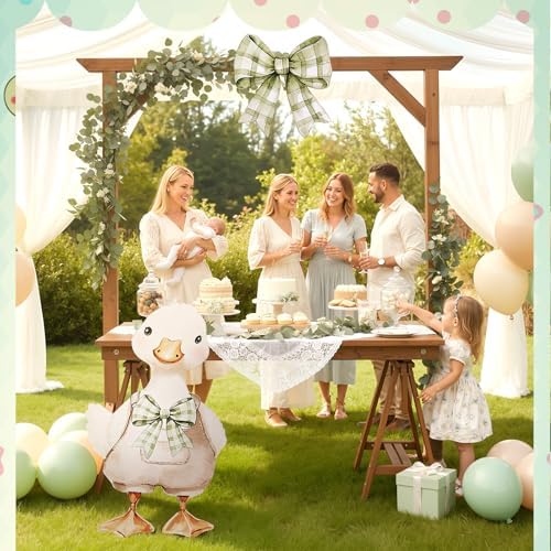 Novabright 2 Pcs Silly Goose Cardboard Cutout Party Decor Baby Shower,Green - Image 5