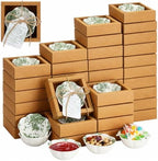 Teenyyou 150 Pack Wedding Favors for Guests Small Ceramic Bowls Bulk Gifts Set 3.3 Inch Sage Green Verdure Design Mini Dipping Bowl Sauce Dish with Cards Box for Party Shower Favor Souvenir by Teenyyou
