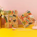 RUSPEPA Kraft Wrapping Paper Roll - Birthday Theme Design Great for Birthday, Party, Baby Shower Wrap - 24Inch X 100Feet - Image 2