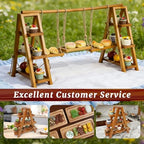 Large 3-Tier Wooden Cupcake Stand,Removable Tray for Cake Fruit Nut Cheese - Image 5
