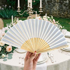 30 Pcs Personalized Wedding Fans, Custom Folding Hand Fans - Image 7