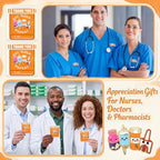 Highergo 48 Sets Funny Nurse Gifts Bulk Pharmacist Enamel Pins with Cards - Image 6