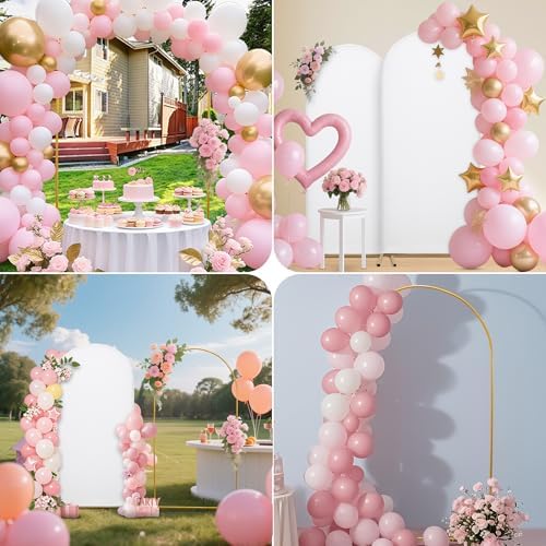 Set of 3 Stretchy Wedding Arch Backdrop Covers, 7.2FT, 6.6FT & 6FT - Image 4