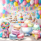 Honoson 4 Pcs Large 32" Candyland Cardboard Cutouts Candy Party Decorations - Image 6