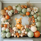 Dusty Green Orange Balloon Garland Double Stuffed Sage Green Blush Tan Balloon Arch Kit for Birthday Baby Shower Gender Reveal Wedding Party Decor - Image 7