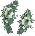 Artificial Sage Green Wedding Arch Flower Floral Swags Set of 2 by UdoulaFlowersforLife