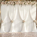 40x10ft Cream Backdrop Curtain Panels for Parties - Wrinkle Free Polyester Photo Curtain Backdrop Wedding Back Drop Fabric Drapes for Party Decorations Background for Photography by WishCare