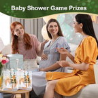 55Pcs Baby Shower Prizes for Game Winners 6 Sets Charcuterie Board with Spoons Butter Spreaders Forks Plaid Towel Thanks Card and Gift Bags for Bridal Shower Favors Party (Heart Shaped) - Image 6
