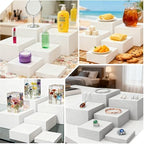 6PCS Food Display Risers for Parties, Acrylic Risers Display Stands, Dessert Table Display Set, Buffet Riser, Catering Supplies Buffet Display, Suitable for Parties/Birthdays/Catering/Jewelry Displays - Image 7