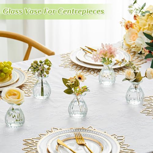 40 Pieces 3.5 Inch Glass Bud Vase Mini, Clear - Image 6