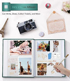 Artfeel Photo Album Self Adhesive Scrapbook Album for 3x5 4x6 5x7 8x10 Pictures, 60 Pages Linen Cover with Display Window DIY Photo Book,Ideal Gifts for Family Travel Wedding Baby - Image 4