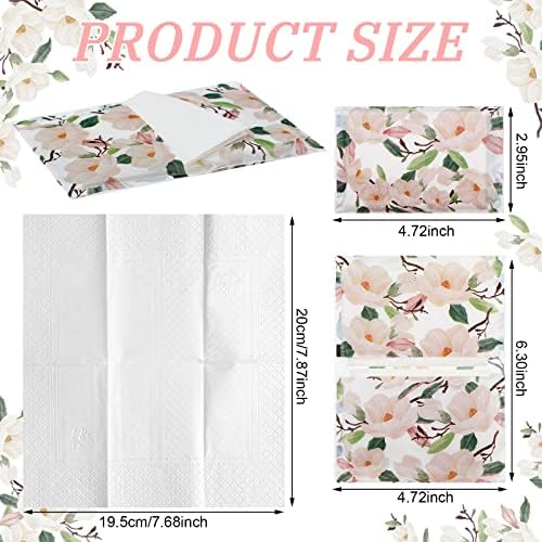 PerKoop 100 Pack Travel Tissues Pocket Size, 3 Ply, Magnolia - Image 3