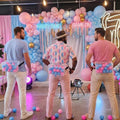 4 Sets Baby Shower Game Swing Shaking Balls Set for Adult Novelty Twerk Includes 120 Table Tennis Balls, 4 Strap Shake Boxes 4 Belts for Bridal Party(Gender Reaveal,Pink, Blue) by Unknown