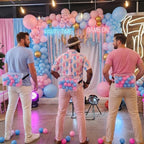 4 Sets Baby Shower Game Swing Shaking Balls Set for Adult Novelty Twerk Includes 120 Table Tennis Balls, 4 Strap Shake Boxes 4 Belts for Bridal Party(Gender Reaveal,Pink, Blue) by Unknown