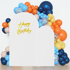 HAINARverS Set of 2 Stretchy Arch Backdrop Covers with Sign, White, 6/7.2FT - Image 3