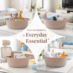 8 Pack Small Woven Gift Baskets Empty to Fill, Cute Gift Basket - Image 6