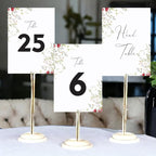 ANANYA FASHION & CRAFTS HUB Wild Flower Wedding Table Number Cardss 1-100 Double Sided With Head Table For Reception Event Party Baby Shower Birthday 5x7 Inch - Image 3
