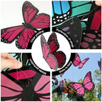 18Pcs Large Butterfly Party Decoration 3D Bright Color Hanging - Image 4