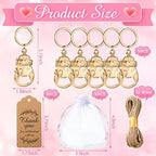 Sieral 30 Sets Boy Baby Shower Favors Gold Bottle Openers with Thank You Tags Bags Popping Bottles Keychains Baby Shower Return Gifts for Guests Birthday Party Souvenirs - Image 6