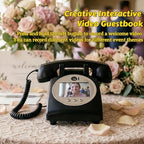RetroVox Video & Audio Guest Book Wedding Phone Guestbook Creative Easy to Use & Fun Engagements Anniversaries Baby Showers Graduation (C White) - Image 2