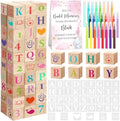 Wonderjune 147 Pcs Baby Shower Blocks Decorate Game Kit, Pink Elephant by Wonderjune