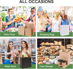 PAICUIKE Large Brown Paper Gift Bags with Handles, 13x7x13 Inch, 50 Pack - Image 5